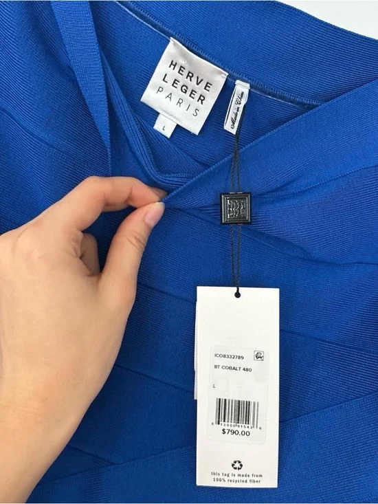 NWT one shoulder Herve Leger bandage dress - Picture 2 of 4